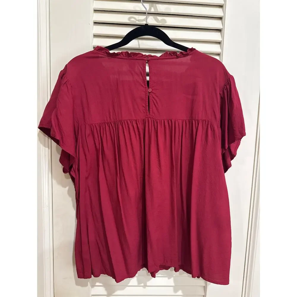 Old Navy Deep Red/Wine Blouse.
Size XXL - Picture 3 of 3